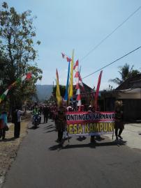 KARNAVAL KIRAB GELAR BUDAYA DESA KAMPUNG DALAM RANGKA MEMPERINGATI HUT RI KE 74